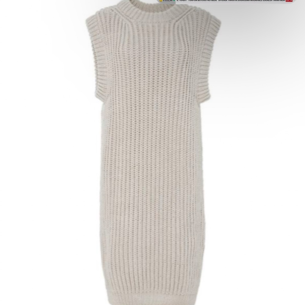 I Love Mr. Mittens Sleeveless Knit Rib Dress size M